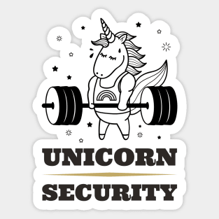 Unicorn Security Sticker